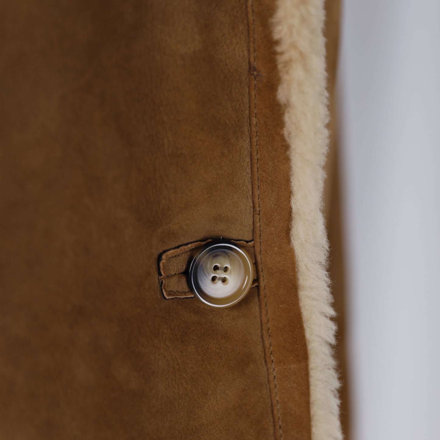 Lammfelljacke in camel
